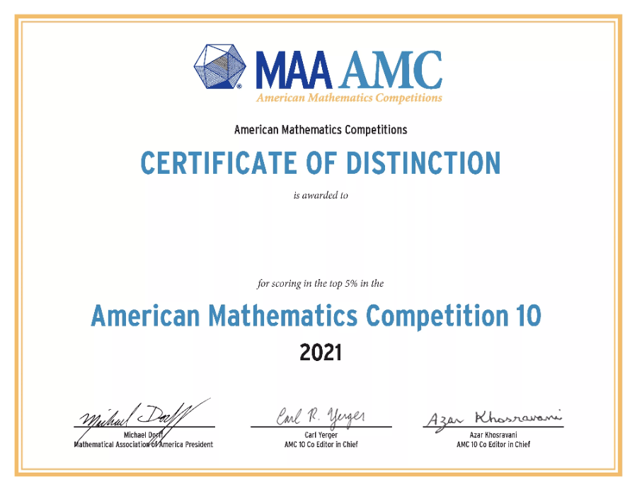 AMC10数学竞赛2024年报名官网启动