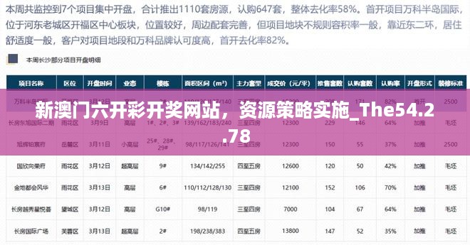 新澳门六开彩开奖网站，资源策略实施_The54.2.78