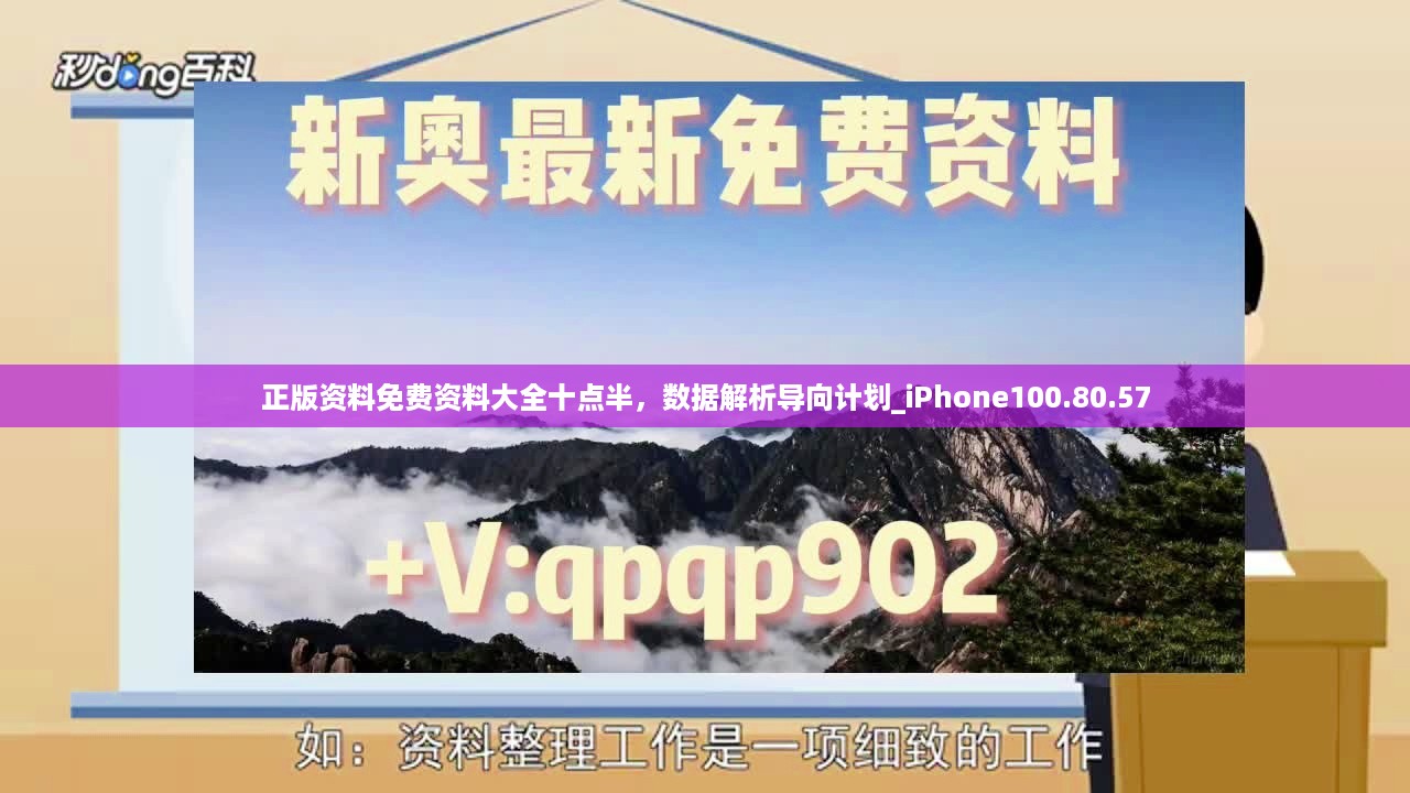 正版资料免费资料大全十点半，数据解析导向计划_iPhone100.80.57