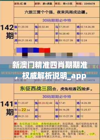 新澳门精准四肖期期准，权威解析说明_app97.98.48