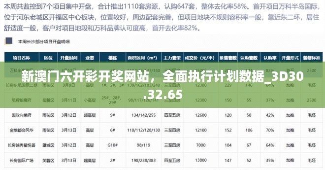 新澳门六开彩开奖网站，全面执行计划数据_3D30.32.65