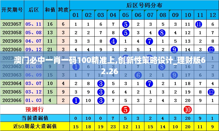 澳门必中一肖一码100精准上,创新性策略设计_理财版62.26