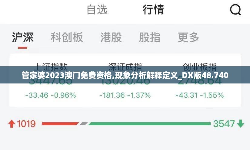 管家婆2023澳门免费资格,现象分析解释定义_DX版48.740