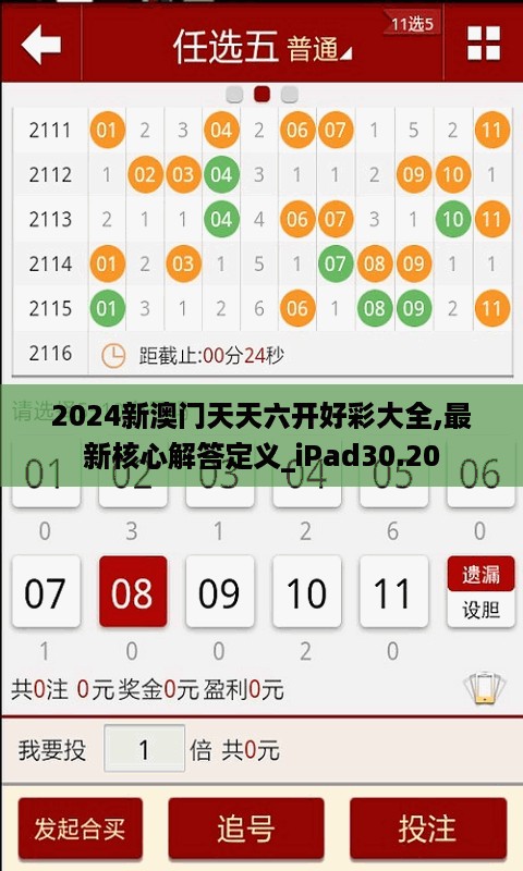 2024新澳门天天六开好彩大全,最新核心解答定义_iPad30.20