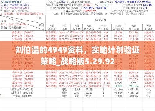 刘伯温的4949资料，实地计划验证策略_战略版5.29.92