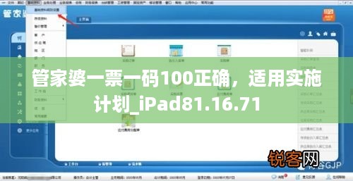 管家婆一票一码100正确，适用实施计划_iPad81.16.71