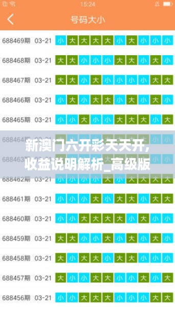 新澳门六开彩天天开,收益说明解析_高级版75.348