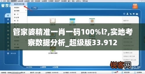 管家婆精准一肖一码100%l?,实地考察数据分析_超级版33.912