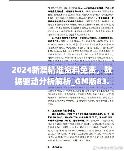 2024新澳精准资料免费，数据驱动分析解析_GM版83.37.8