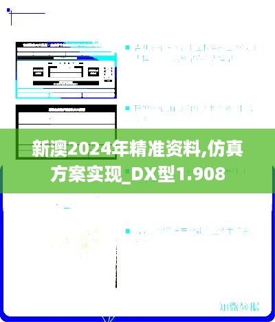 新澳2024年精准资料,仿真方案实现_DX型1.908