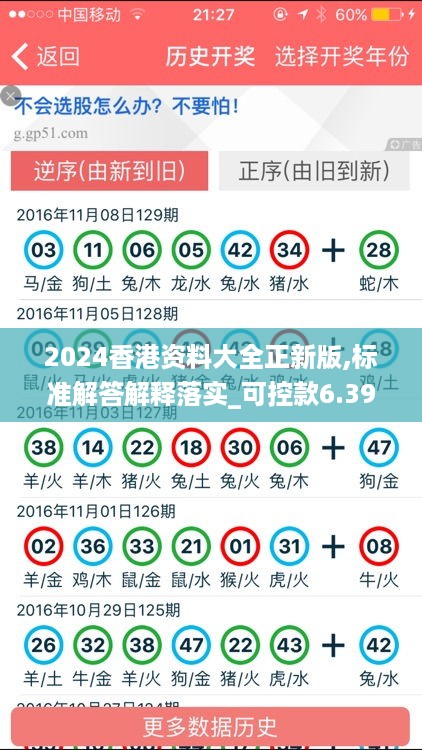 2024香港资料大全正新版,标准解答解释落实_可控款6.393