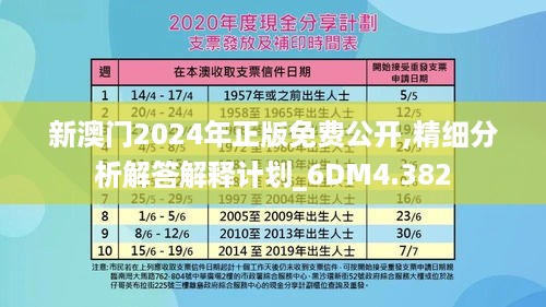 新澳门2024年正版免费公开,精细分析解答解释计划_6DM4.382