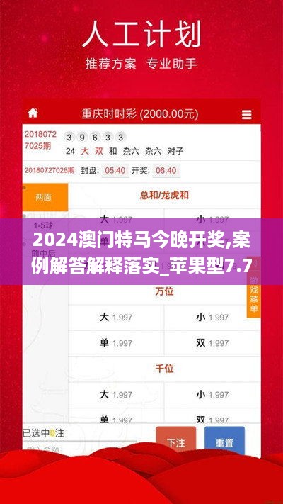 2024澳门特马今晚开奖,案例解答解释落实_苹果型7.718