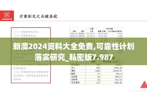 新澳2024资料大全免费,可靠性计划落实研究_私密版7.987