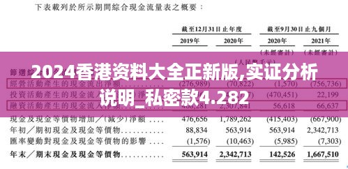 2024香港资料大全正新版,实证分析说明_私密款4.282