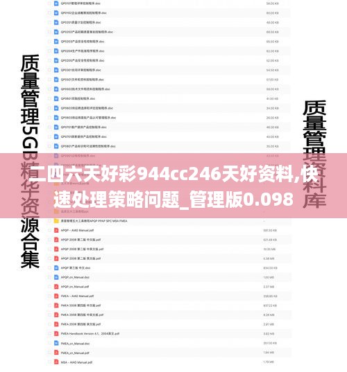 二四六天好彩944cc246天好资料,快速处理策略问题_管理版0.098