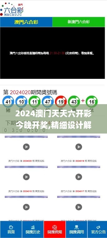 2024澳门天天六开彩今晚开奖,精细设计解析策略_核心版0.701