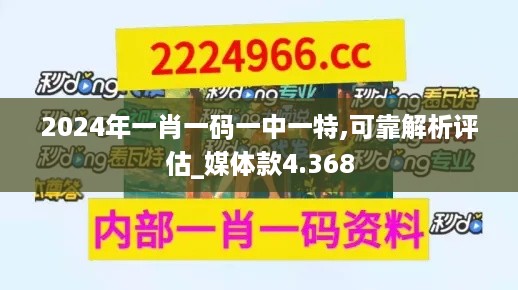 2024年一肖一码一中一特,可靠解析评估_媒体款4.368