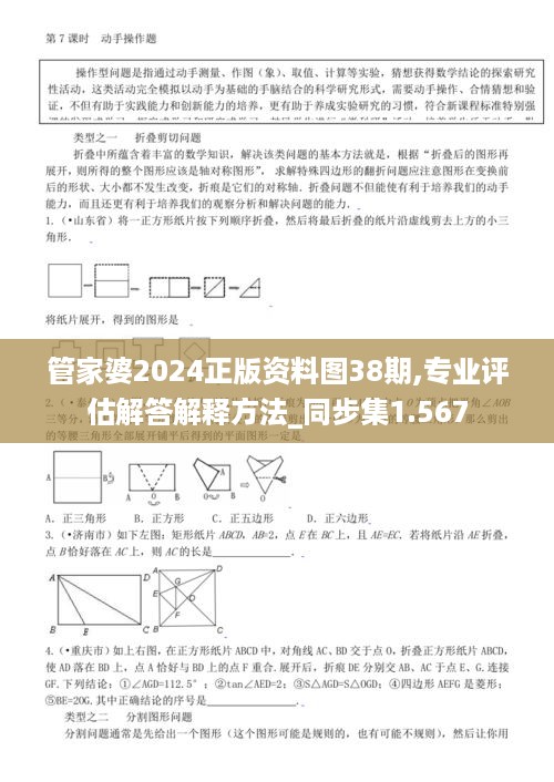 管家婆2024正版资料图38期,专业评估解答解释方法_同步集1.567