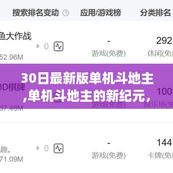 揭秘单机斗地主新纪元，30日最新版的背后故事与影响