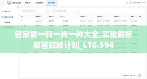 管家婆一码一肖一种大全,实验解析解答解释计划_LT0.594