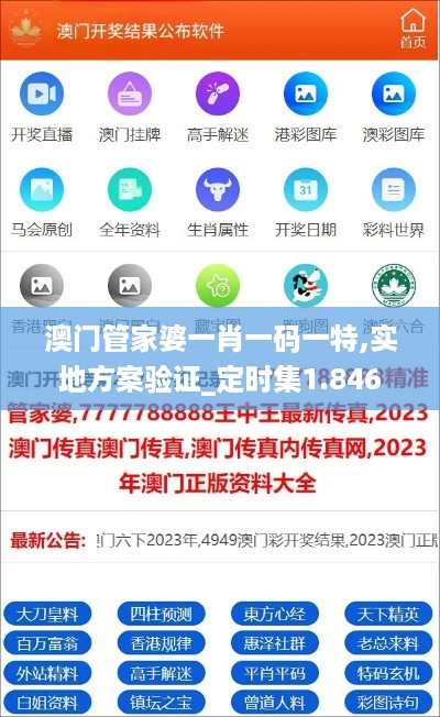 澳门管家婆一肖一码一特,实地方案验证_定时集1.846