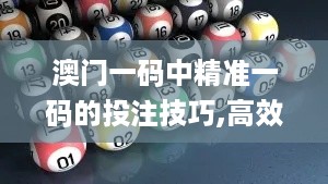 澳门一码中精准一码的投注技巧,高效解析解答现象_可控集2.574