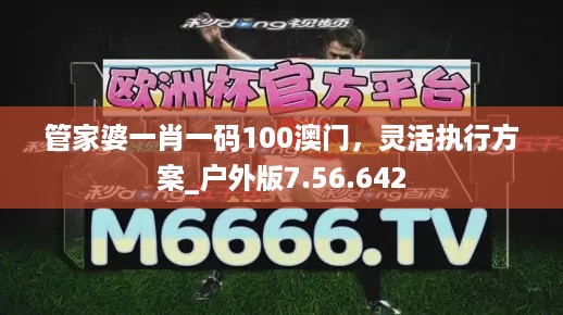 管家婆一肖一码100澳门，灵活执行方案_户外版7.56.642