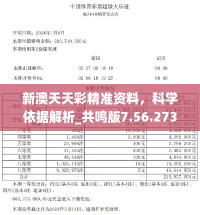 新澳天天彩精准资料，科学依据解析_共鸣版7.56.273