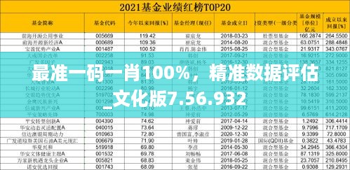 最准一码一肖100%，精准数据评估_文化版7.56.932