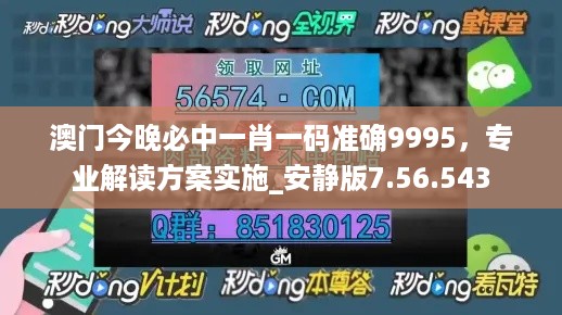 澳门今晚必中一肖一码准确9995，专业解读方案实施_安静版7.56.543