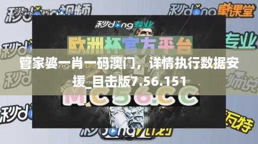 管家婆一肖一码澳门，详情执行数据安援_目击版7.56.151