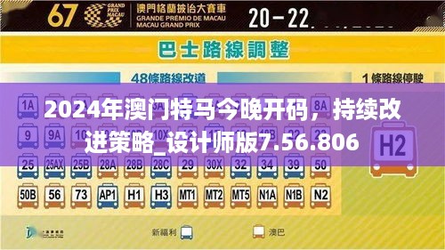 2024年澳门特马今晚开码，持续改进策略_设计师版7.56.806