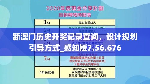 新澳门历史开奖记录查询，设计规划引导方式_感知版7.56.676