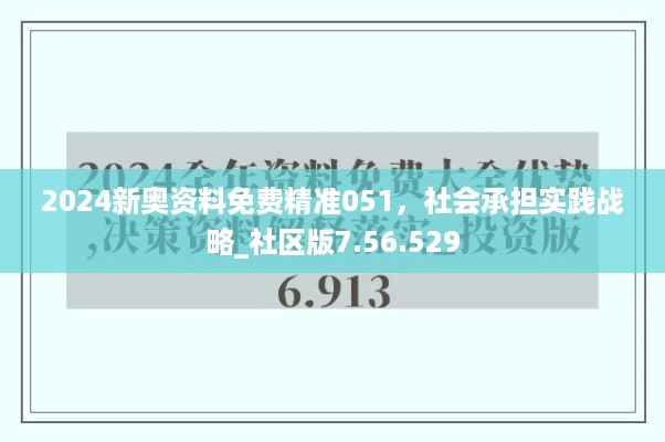 2024新奥资料免费精准051，社会承担实践战略_社区版7.56.529