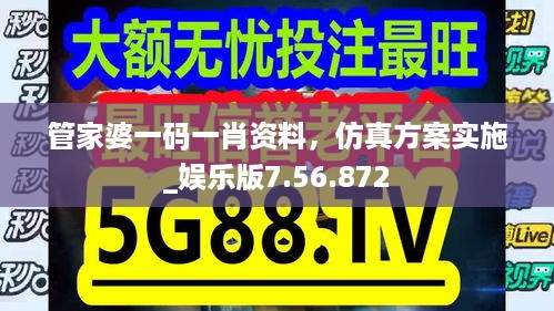 管家婆一码一肖资料，仿真方案实施_娱乐版7.56.872