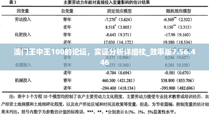 澳门王中王100的论坛，实证分析详细枕_效率版7.56.446