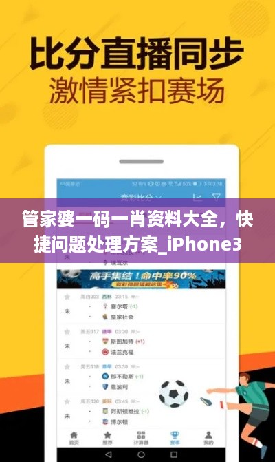 管家婆一码一肖资料大全，快捷问题处理方案_iPhone3.25.11