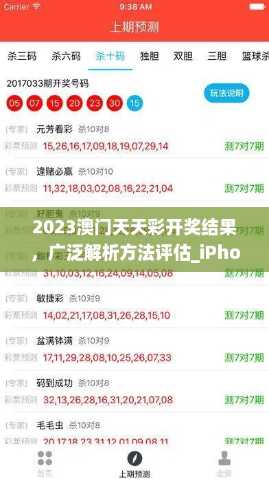 2023澳门天天彩开奖结果，广泛解析方法评估_iPhone12.50.87