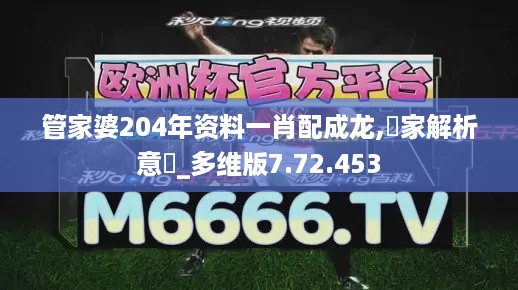 管家婆204年资料一肖配成龙,專家解析意見_多维版7.72.453