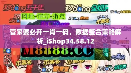 管家婆必开一肖一码，数据整合策略解析_iShop34.58.12