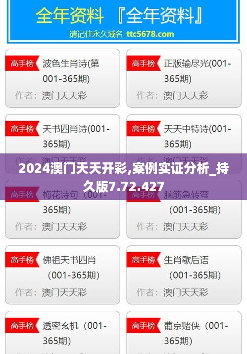 2024澳门天天开彩,案例实证分析_持久版7.72.427