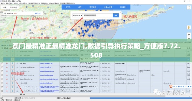 澳门最精准正最精准龙门,数据引导执行策略_方便版7.72.508