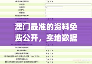 澳门最准的资料免费公开，实地数据验证策略_V15.47.40