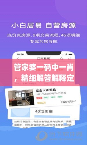 管家婆一码中一肖，精细解答解释定义_ios34.48.45