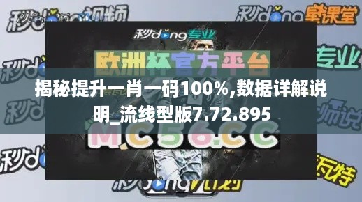 揭秘提升一肖一码100%,数据详解说明_流线型版7.72.895