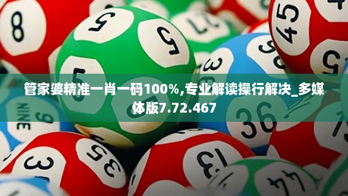 管家婆精准一肖一码100%,专业解读操行解决_多媒体版7.72.467