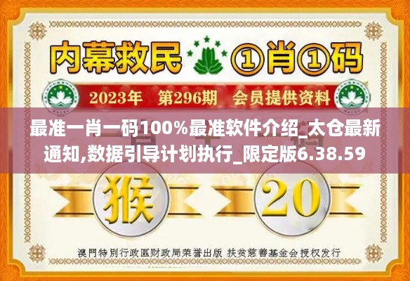 最准一肖一码100%最准软件介绍_太仓最新通知,数据引导计划执行_限定版6.38.59