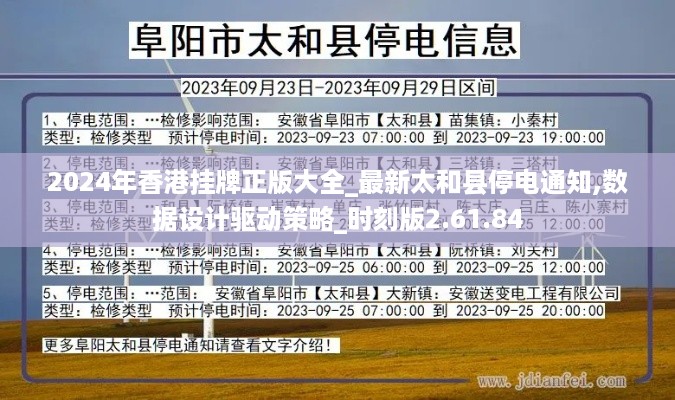 2024年香港挂牌正版大全_最新太和县停电通知,数据设计驱动策略_时刻版2.61.84