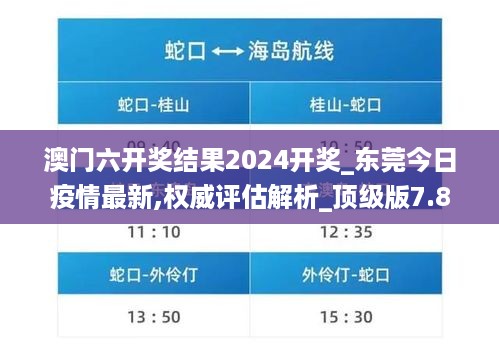 澳门六开奖结果2024开奖_东莞今日疫情最新,权威评估解析_顶级版7.80.71